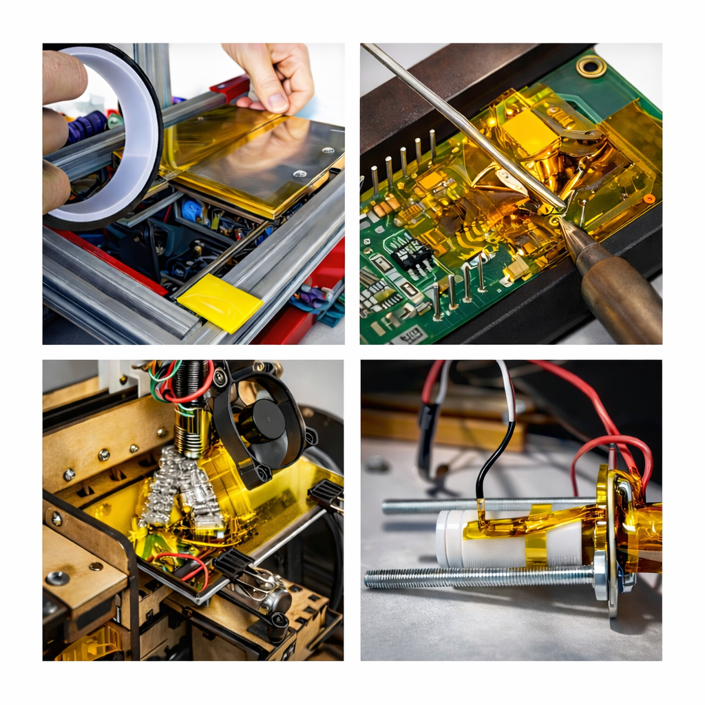 Red green transparent kapton type colourful PI film for electronics India